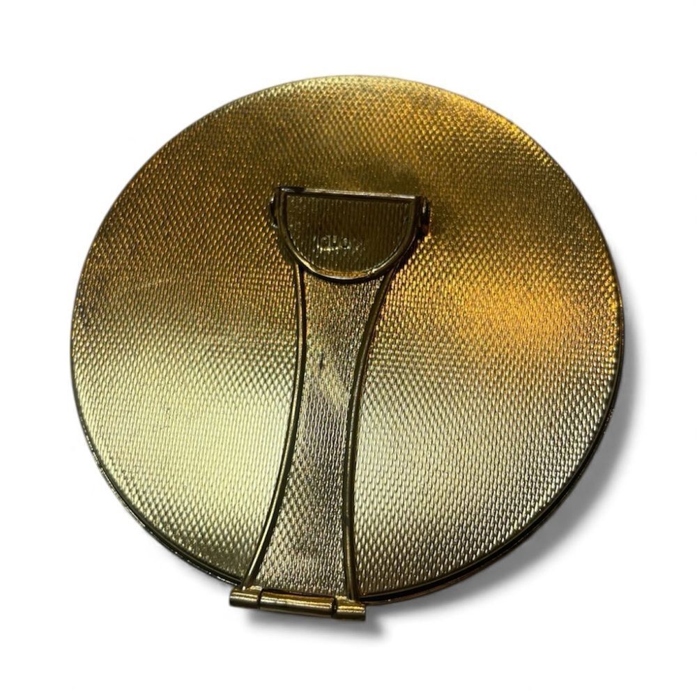 Gucci Gucci Gold and Cobalt Blue Vintage RARE Mirror Compact