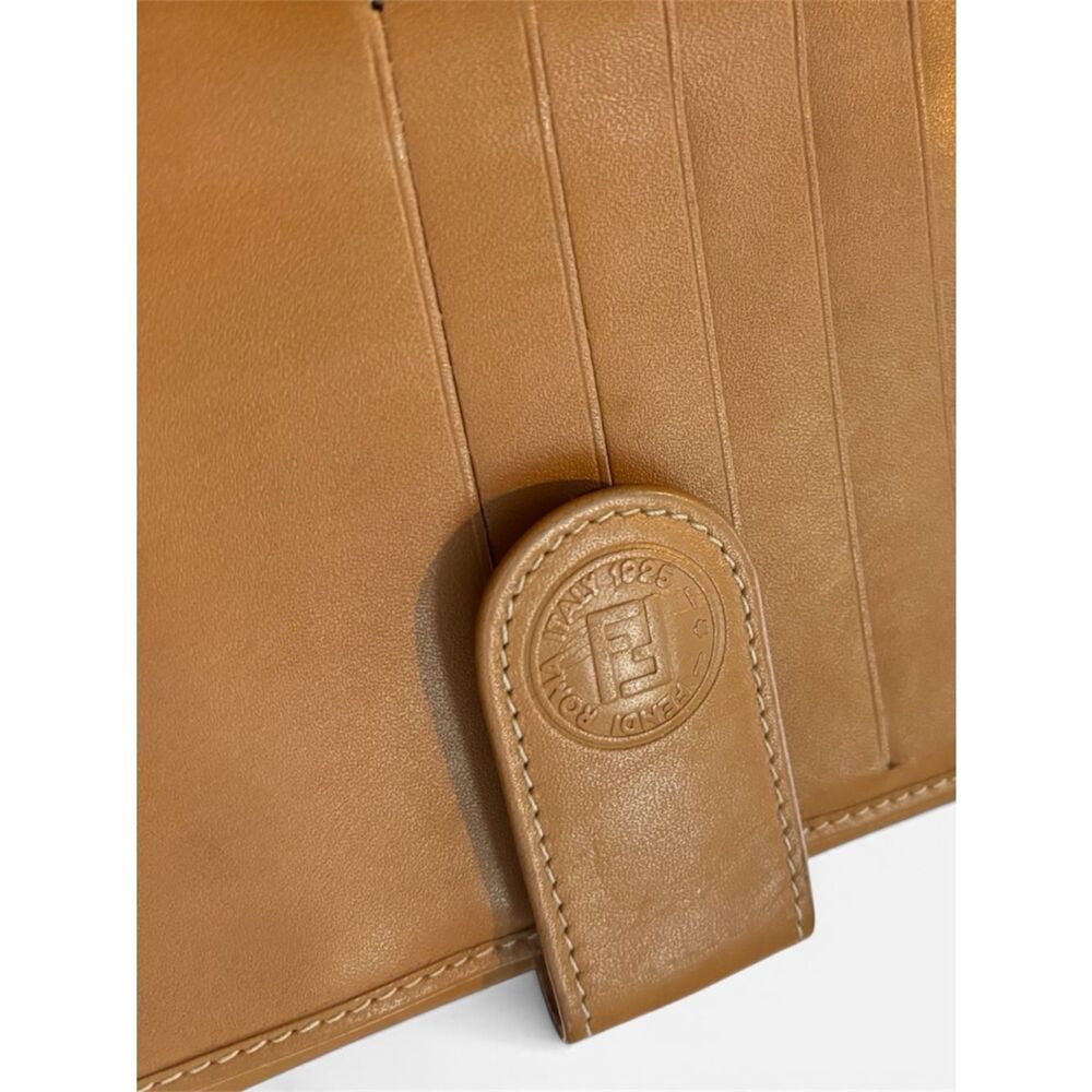 Fendi Fendi Brown and Tan Monogram Bifold Wallet