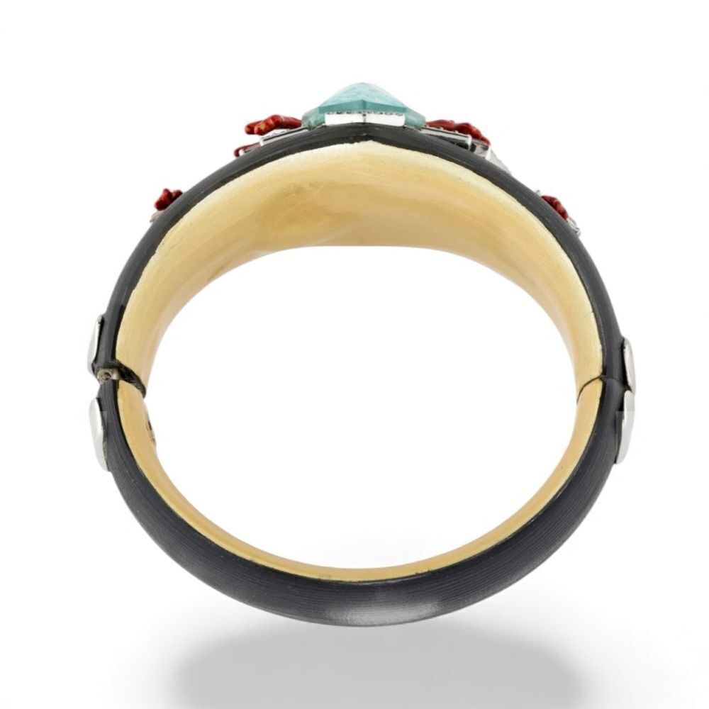Alexis Bittar Alexis Bittar Coral Deco Hinged Bracelet