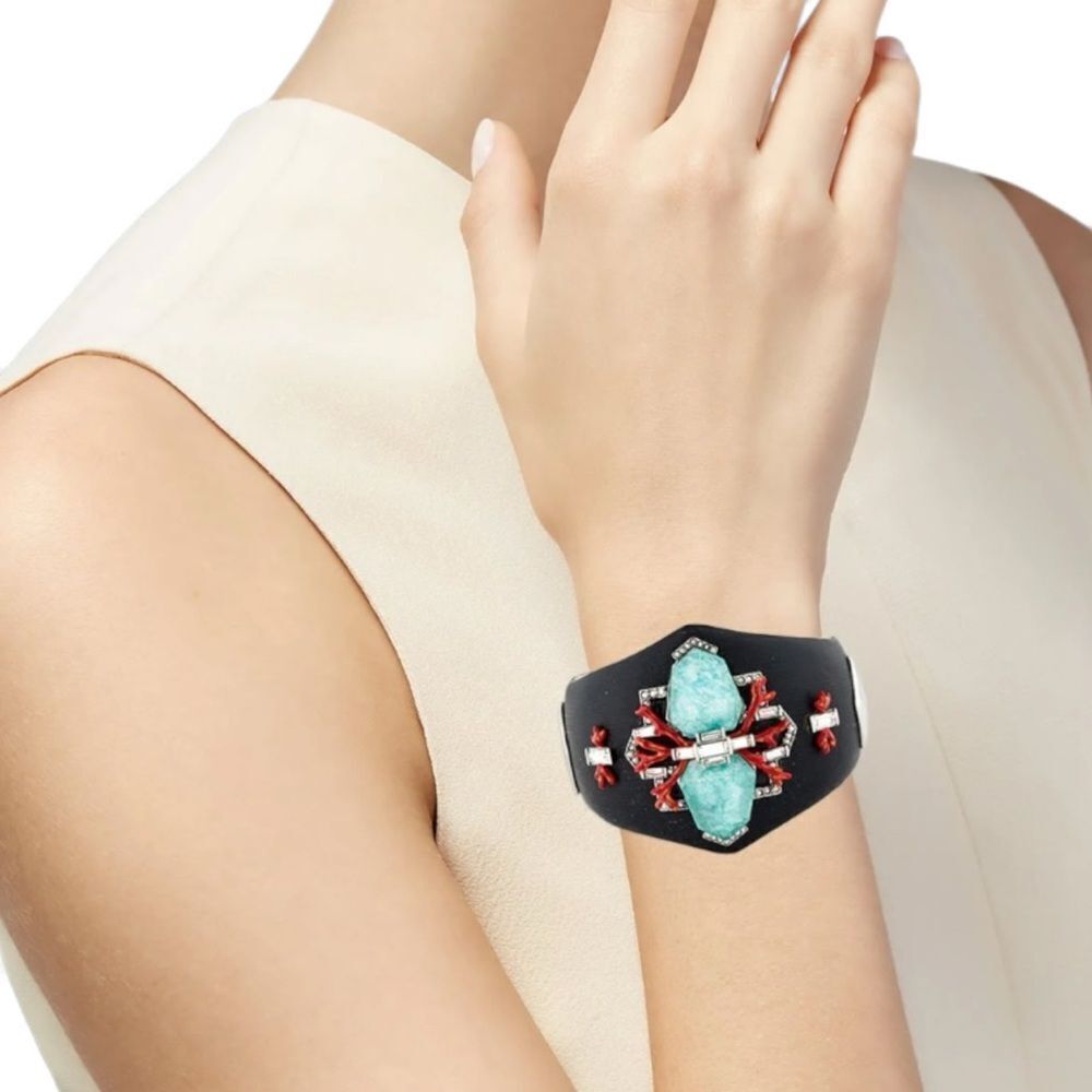 Alexis Bittar Alexis Bittar Coral Deco Hinged Bracelet