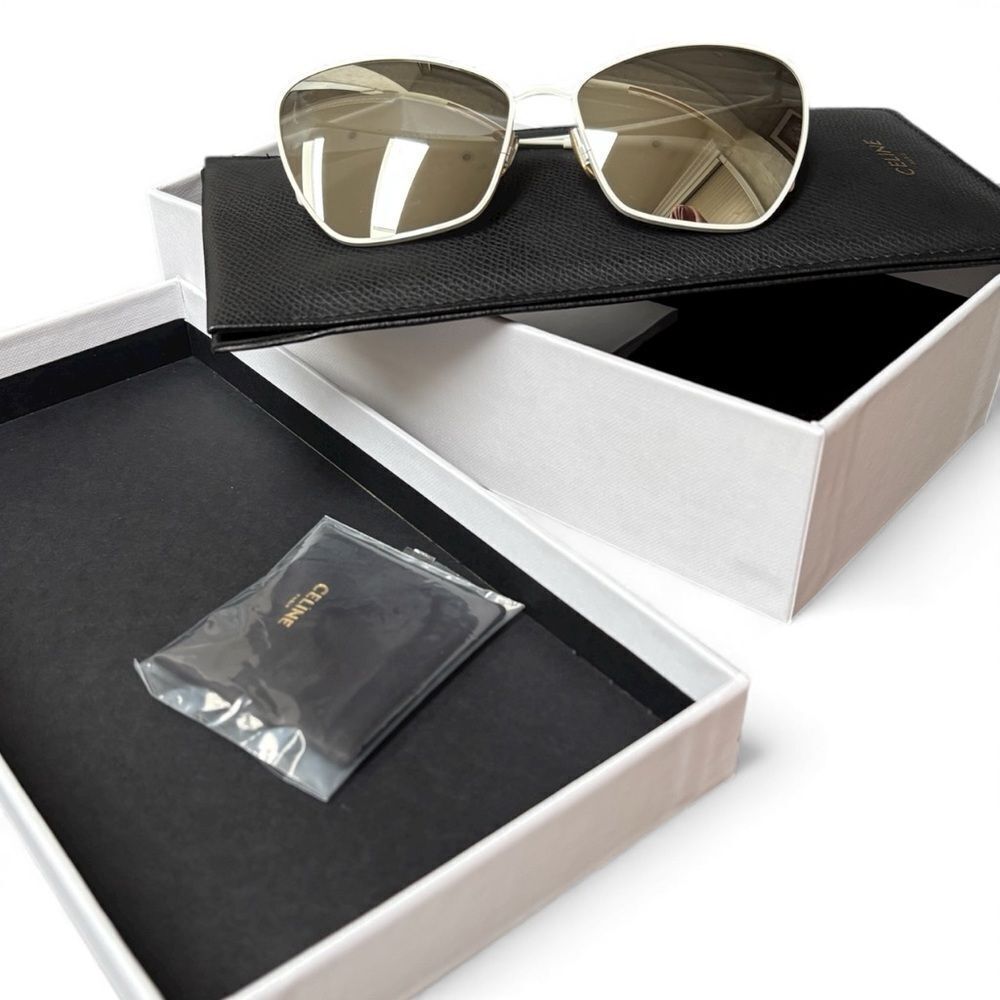 Celine CELINE Women's 61mm white & gold Sunglasses