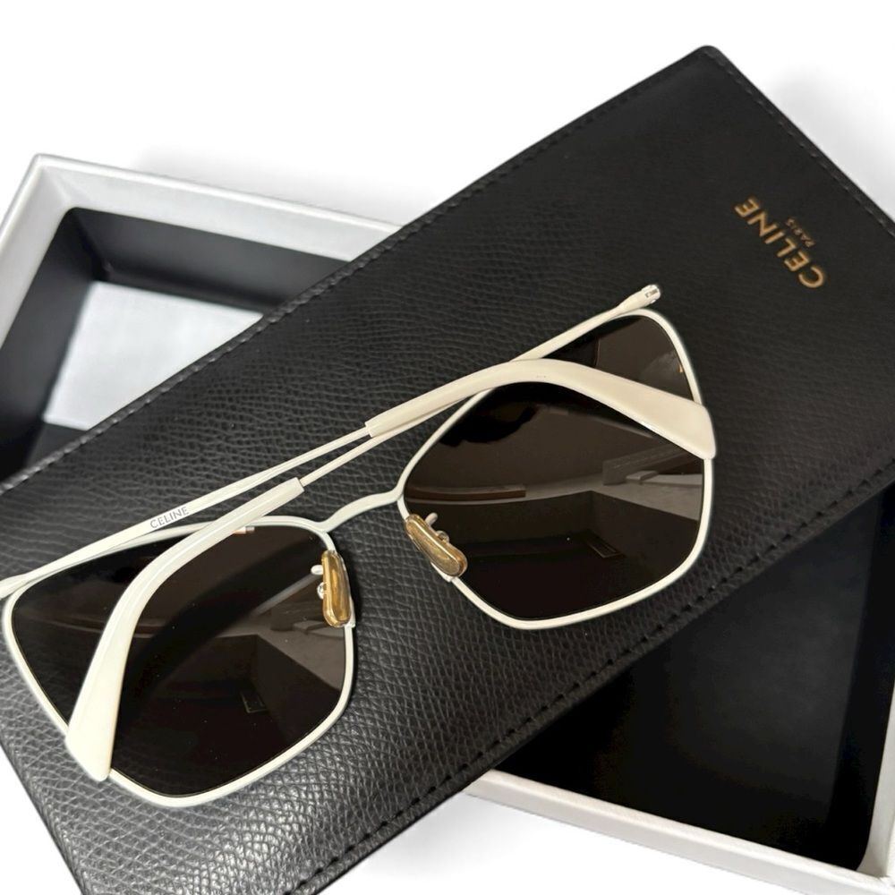 Celine CELINE Women's 61mm white & gold Sunglasses