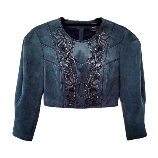 BCBGMAXAZRIA BCBGMAXAZRIA crop top in supple faux suede |Size: XS|
