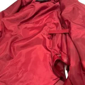 Wolfie Insanely RARE & stunning STATEMENT Piece WOLFIE Scarlet Red Fur Cape