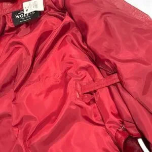 Wolfie Insanely RARE & stunning STATEMENT Piece WOLFIE Scarlet Red Fur Cape