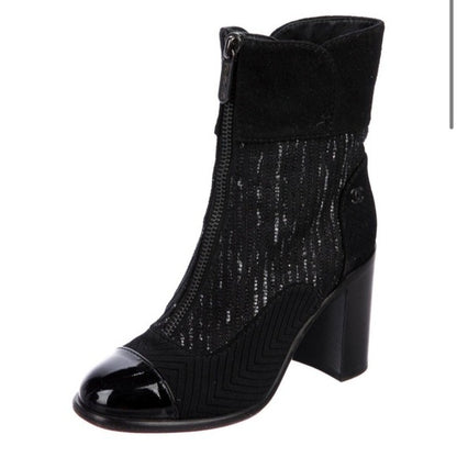 Chanel Interlocking CC Logo Booties - photo 10 of 13