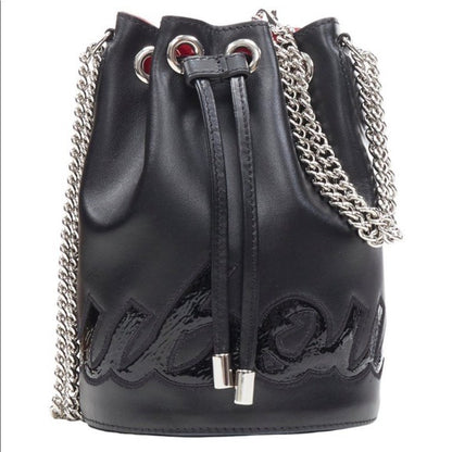 Christian Louboutin Marie Jane Black Calfskin Leather Bucket Bag - main product photo
