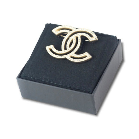 2021 CHANEL Classic CC Large Crystal Brooch