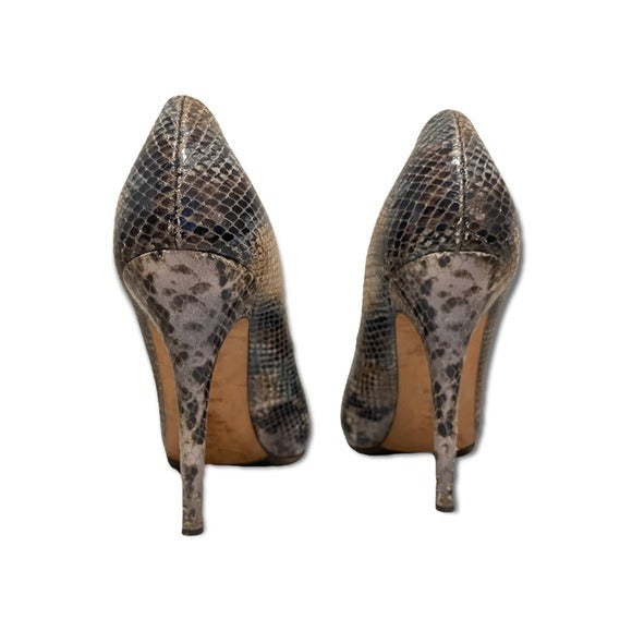 Escada Snakeskin Heels Size: |39|