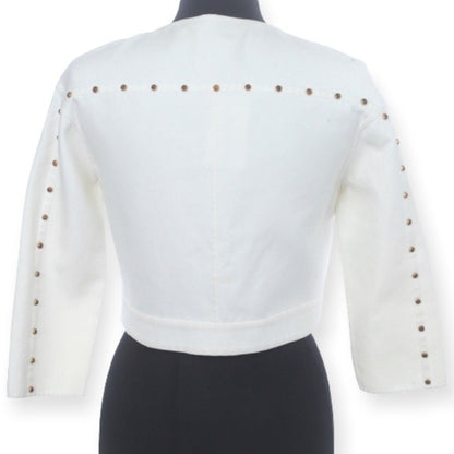Agnona White Cropped Jacket - photo 6 of 8
