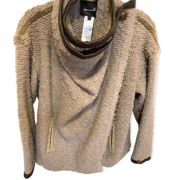 Isabel Marant Women’s wrap Sweater with button cowl neck  |Size: 1|