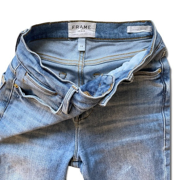 Women’s FRAME DENIM Le High Ankle cropped Denim |Size:24|