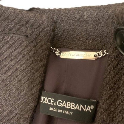 Dolce & Gabbana Wool Tie Belt Long Coat - photo 3 of 13