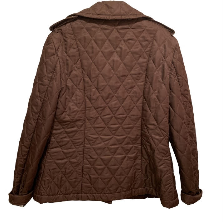 BURBERRY LONDON Women’s Brown Quilted Jacket Size: Large