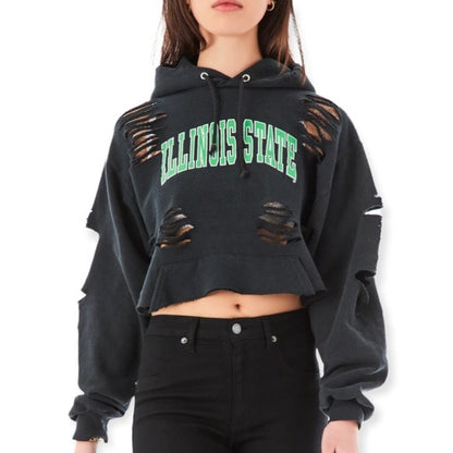 Furst of a Kind Cropped & Ripped Hoodie - photo 4 of 7