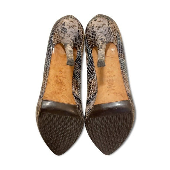 Escada Snakeskin Heels Size: |39|