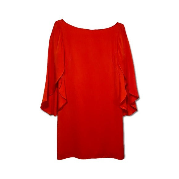 MILLY Coral Silk Dress |Size: 2|