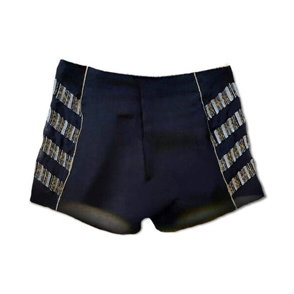 Free People Black Side Bead Detail Shorts - photo 4 of 8