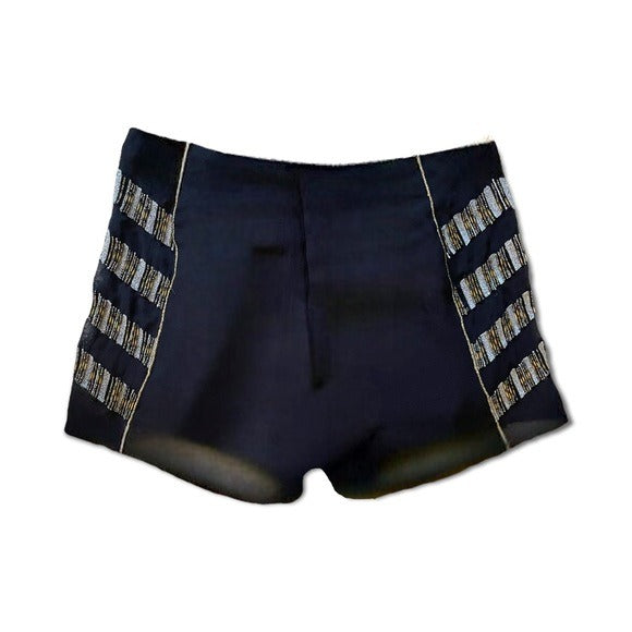 FREE PEOPLE Black Side Bead Detail Shorts |Size:2|