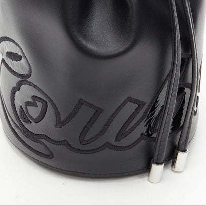 Christian Louboutin Marie Jane Black Calfskin Leather Bucket Bag - photo 9 of 10
