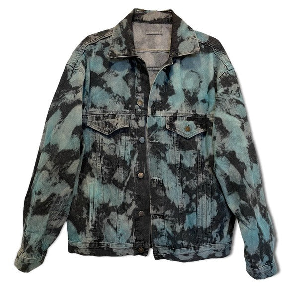 CARMAR Oversized Tie-Dye Denim Jacket |Size: Small|