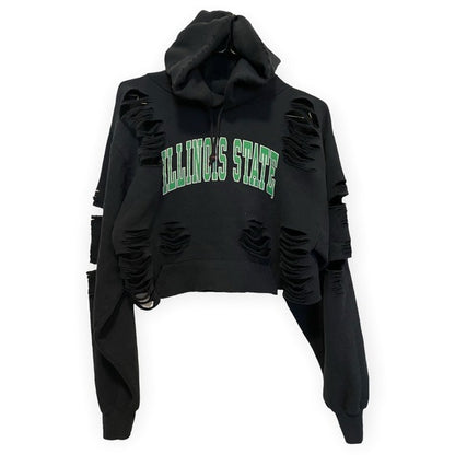 Furst of a Kind Cropped & Ripped Hoodie - photo 2 of 7
