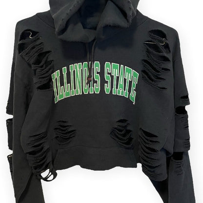 Furst of a Kind Cropped & Ripped Hoodie - photo 6 of 7