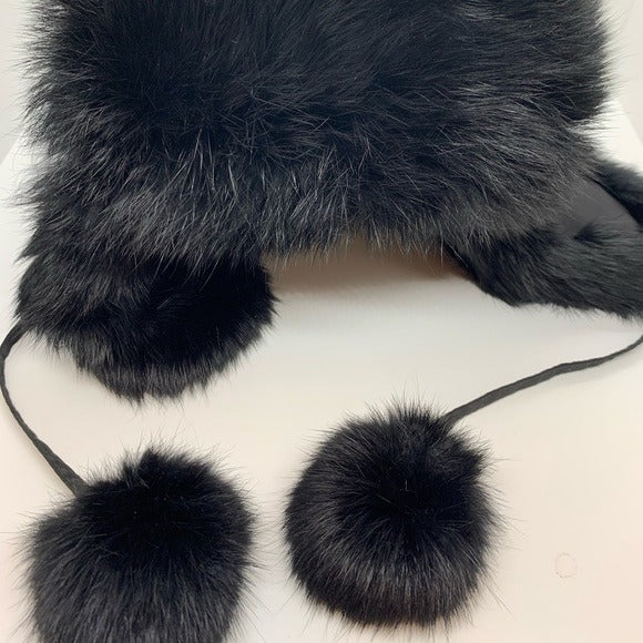 Surell Dyed Fox Fur Trapper Hat
