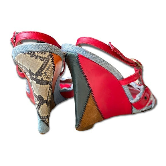 RARE Dolce & Gabbana Patchwork Wedges |Size: IT41|
