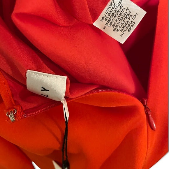 MILLY Coral Silk Dress |Size: 2|