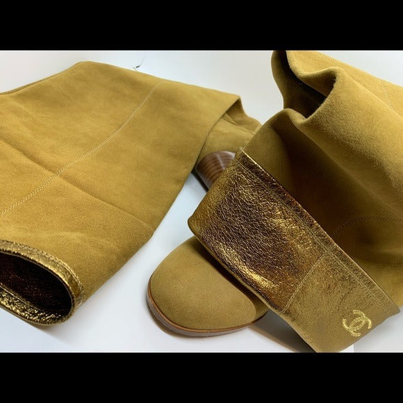 CHANEL thigh high boots | 38 EU |