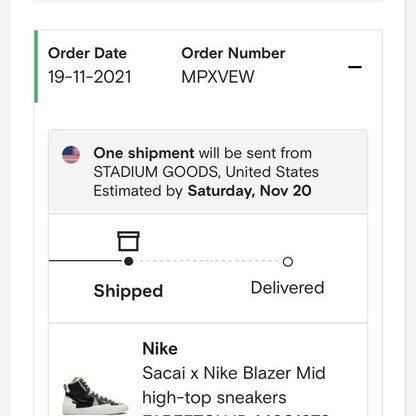 Nike Sacai x Nike Blazer Mid high-top sneakers - photo 9 of 9