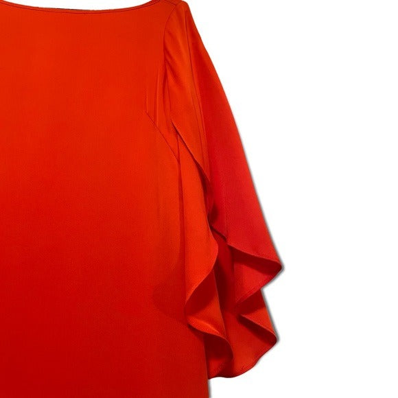 MILLY Coral Silk Dress |Size: 2|