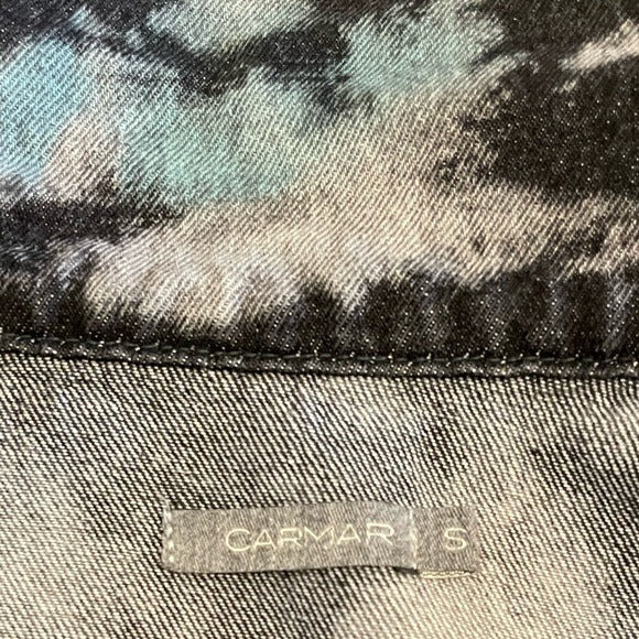 CARMAR Oversized Tie-Dye Denim Jacket |Size: Small|