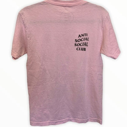 Anti Social Club Pink Women’s T-Shirt Small - photo 7 of 8