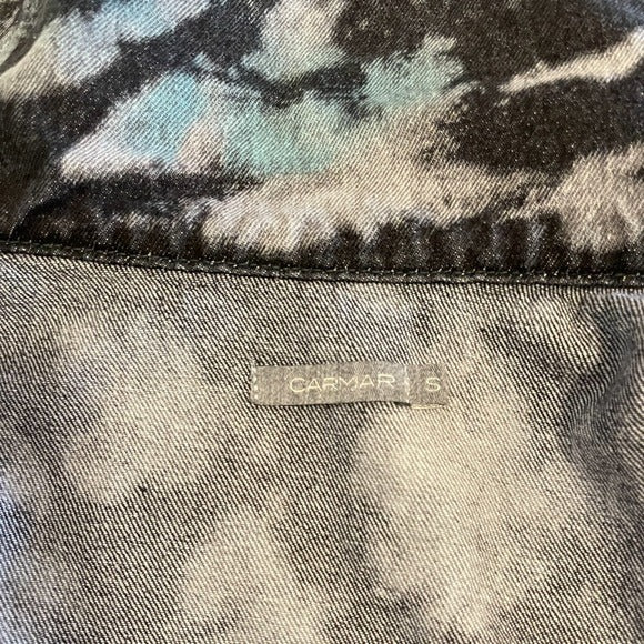 CARMAR Oversized Tie-Dye Denim Jacket |Size: Small|