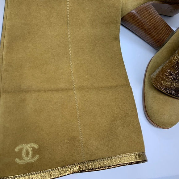 CHANEL thigh high boots | 38 EU |