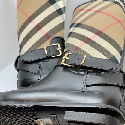 Burberry Strap Detail House Check and Rubber Rain Boots - photo 4 of 15