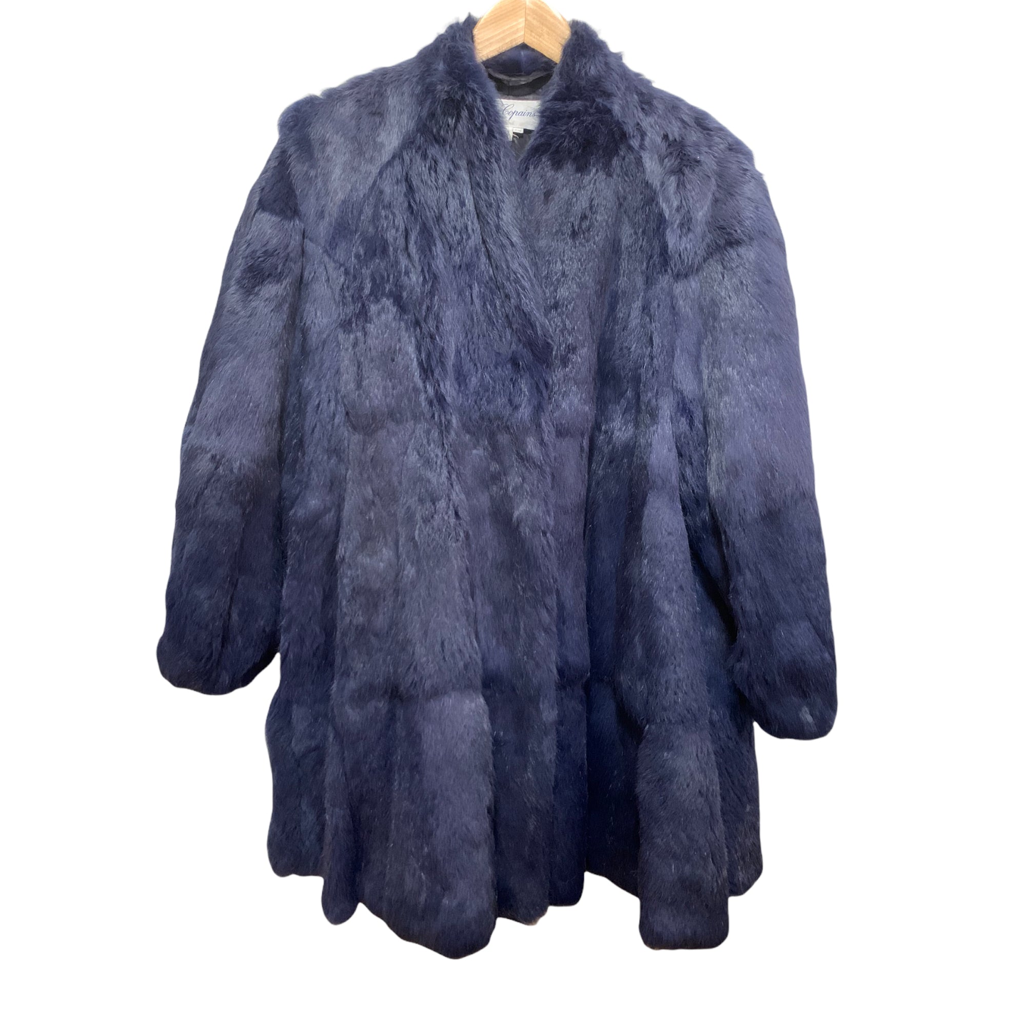 Vintage Les Copains Real Fox & Rabbit Fur Coat |Size IT42|