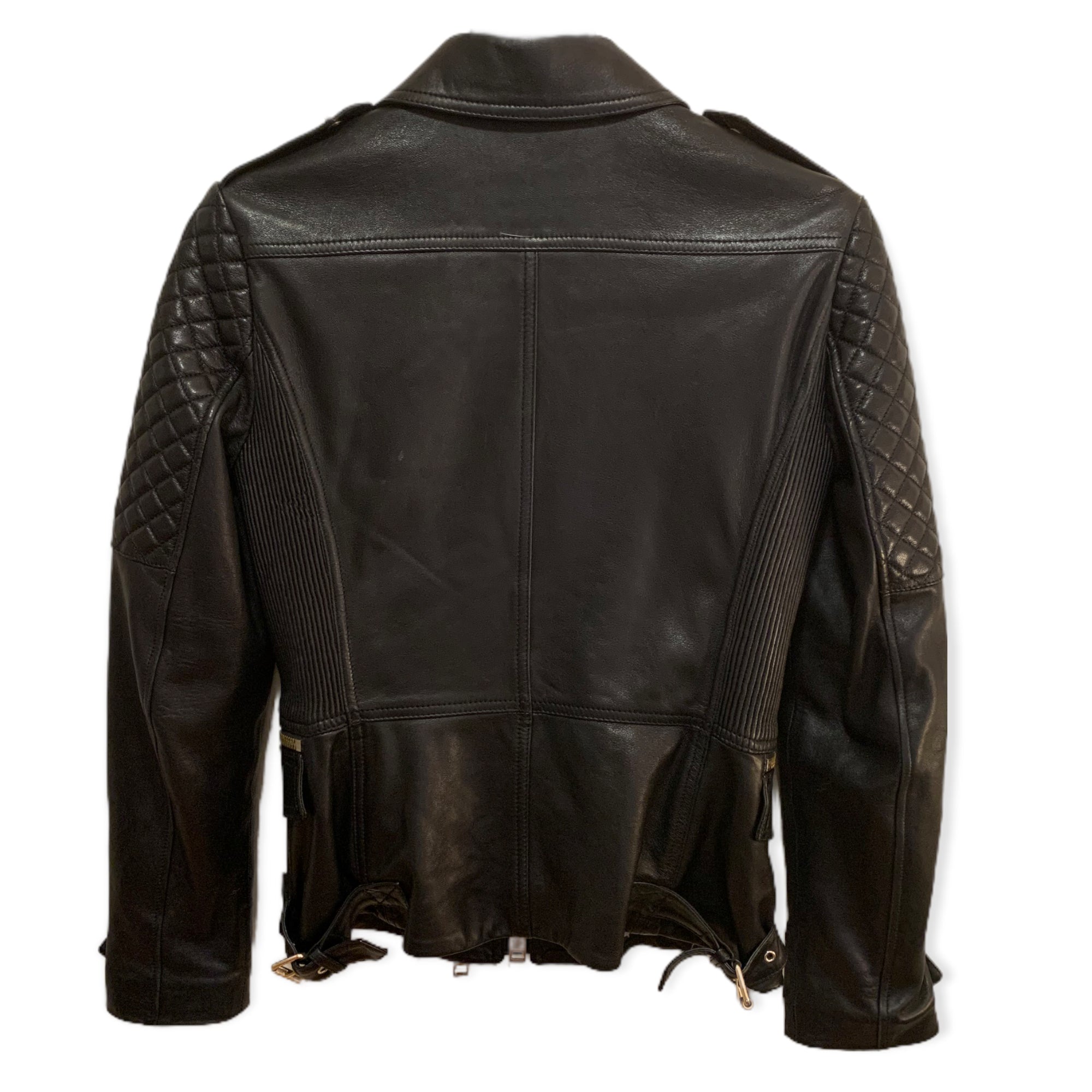 BURBERRY London England Leather Jacket Size: US 6