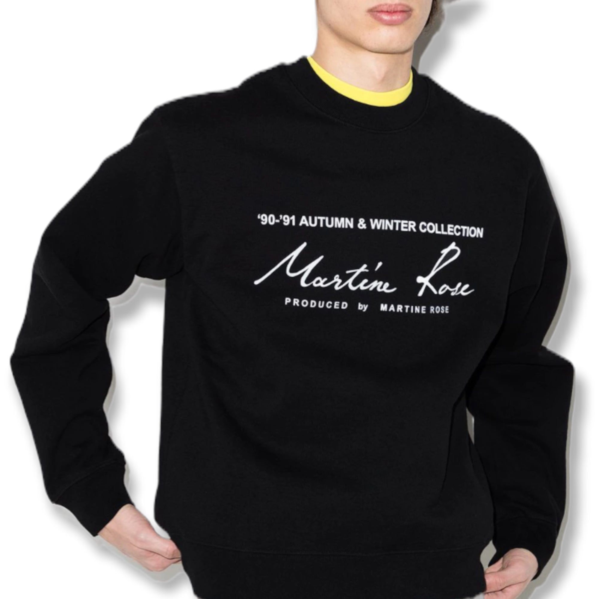 Martine Rose logo print crew neck sweatshirt |Size:XL|