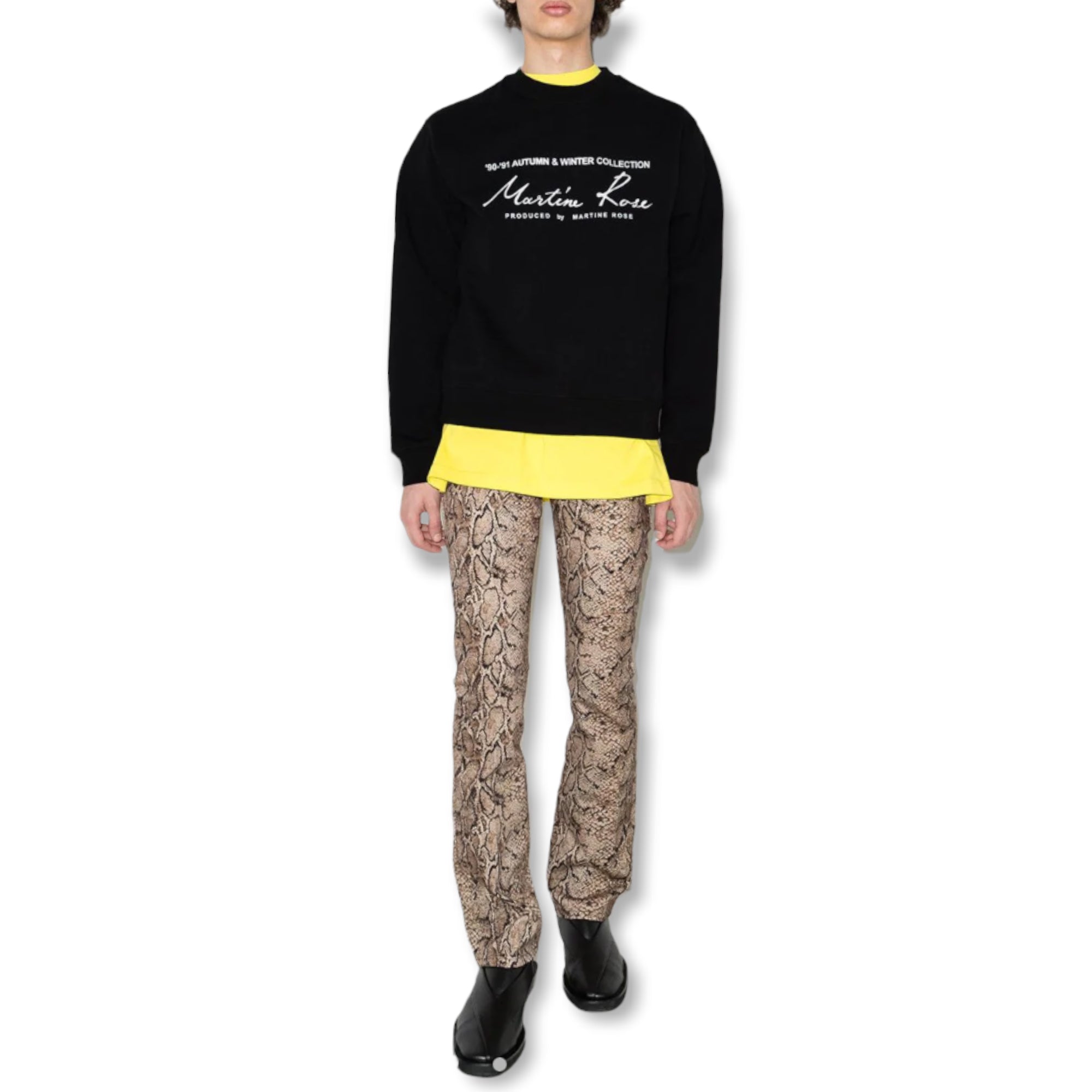 Martine Rose logo print crew neck sweatshirt |Size:XL|