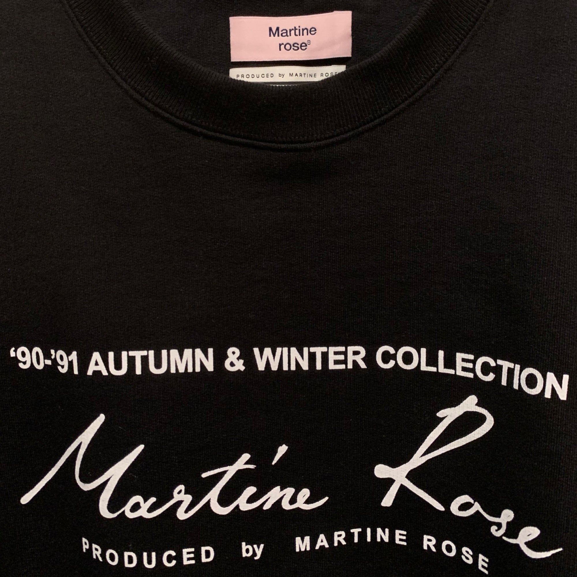 Martine Rose logo print crew neck sweatshirt |Size:XL|