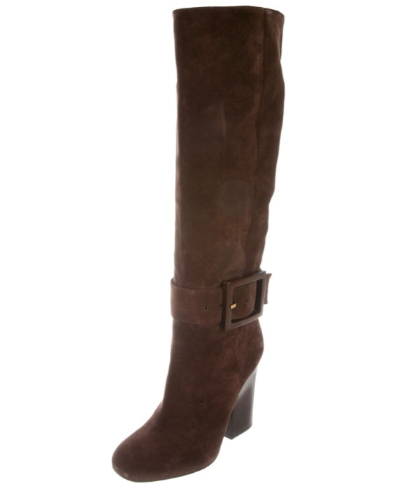 Gucci Cocoa Brown Kesha Suede Boots