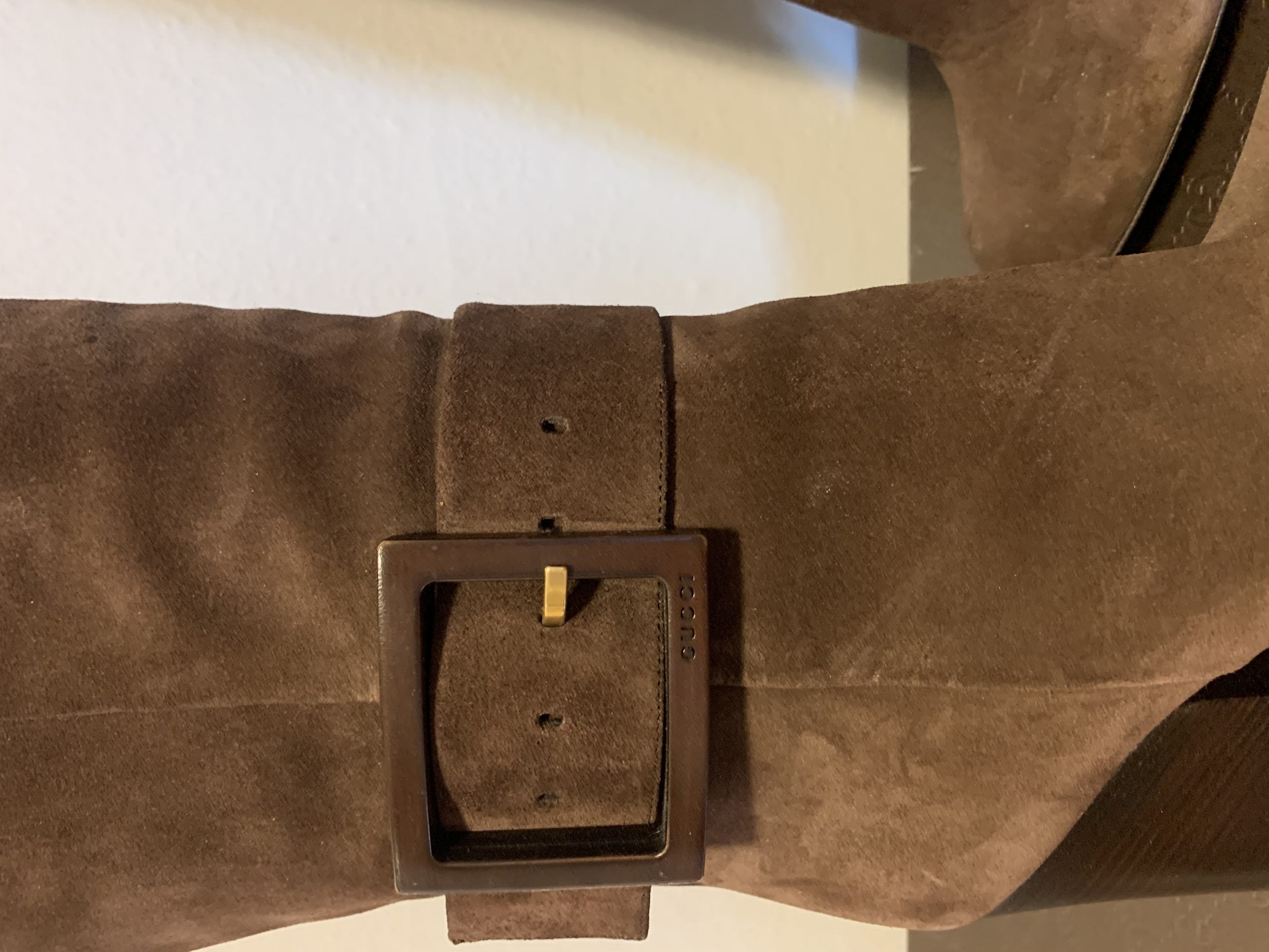 Gucci Cocoa Brown Kesha Suede Boots