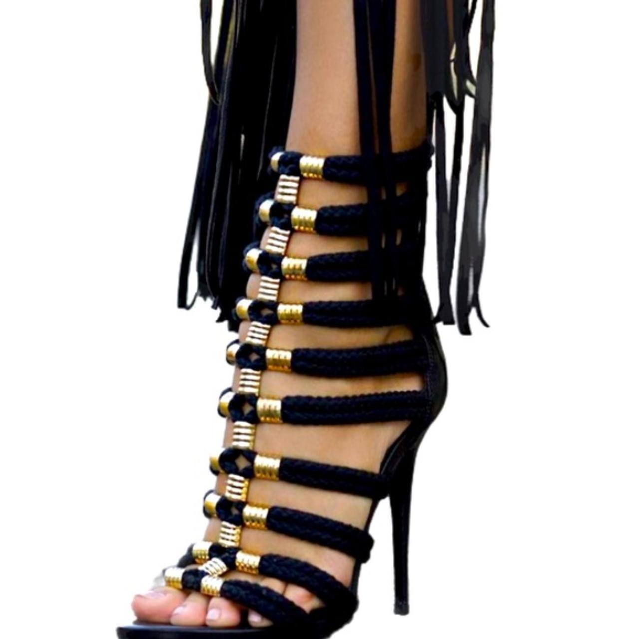 Balmain x H&M Size: EU 39 Rope Gladiator Heels Sandals