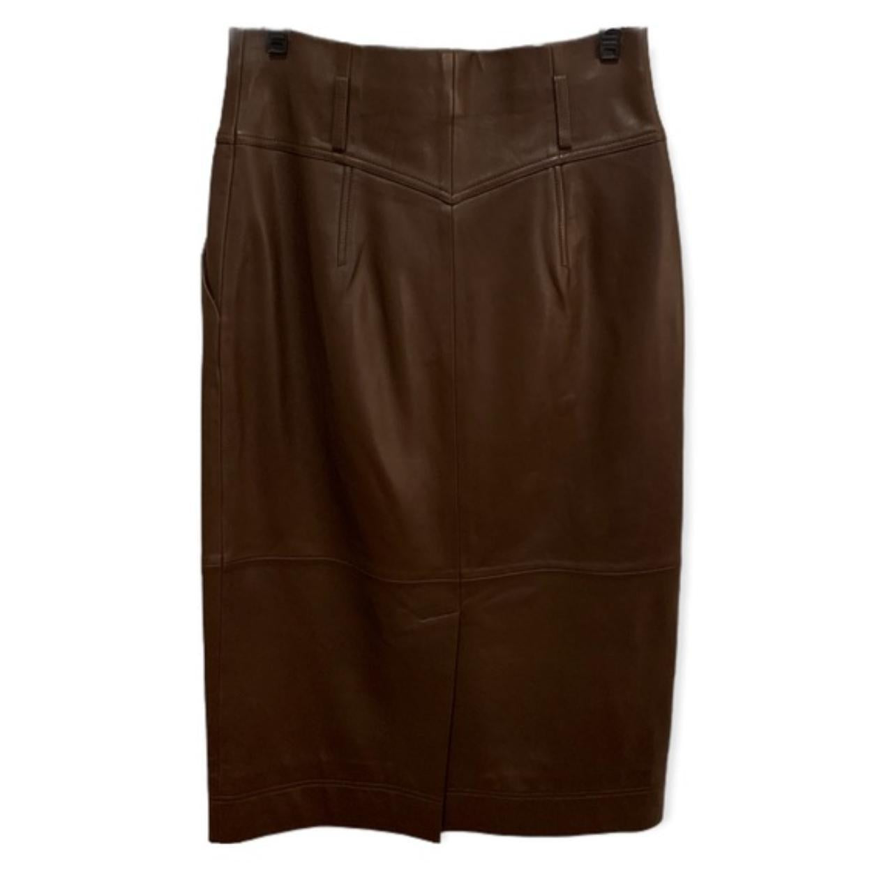 Alberta Ferretti Leather Pencil Skirt | Size: US 6 |