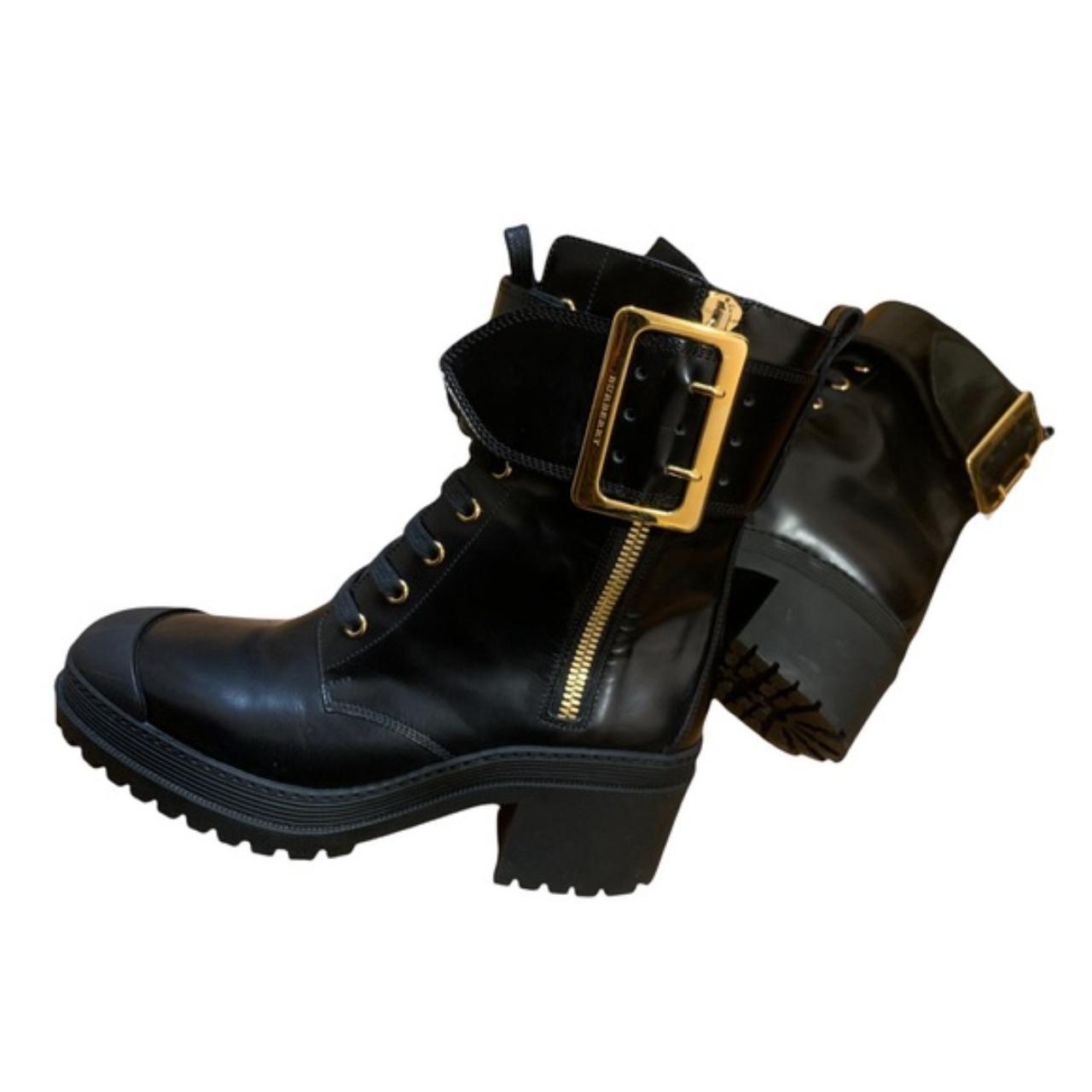 BURBERRY Scarcroft 50 Buckle-Accented Boots Size: IT 38