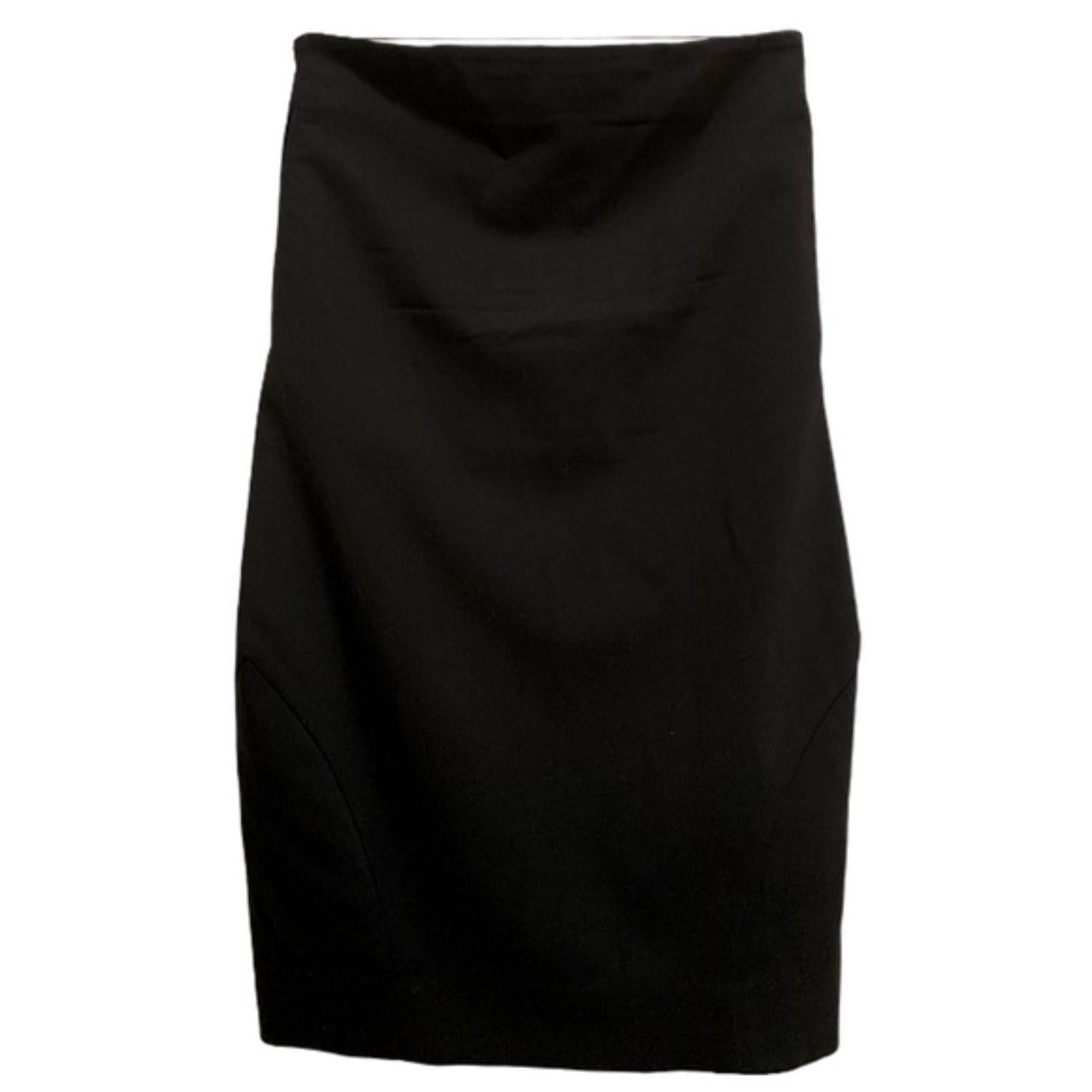 GIVENCHY Paris Knee Length Black Pencil Skirt Size: EU 38