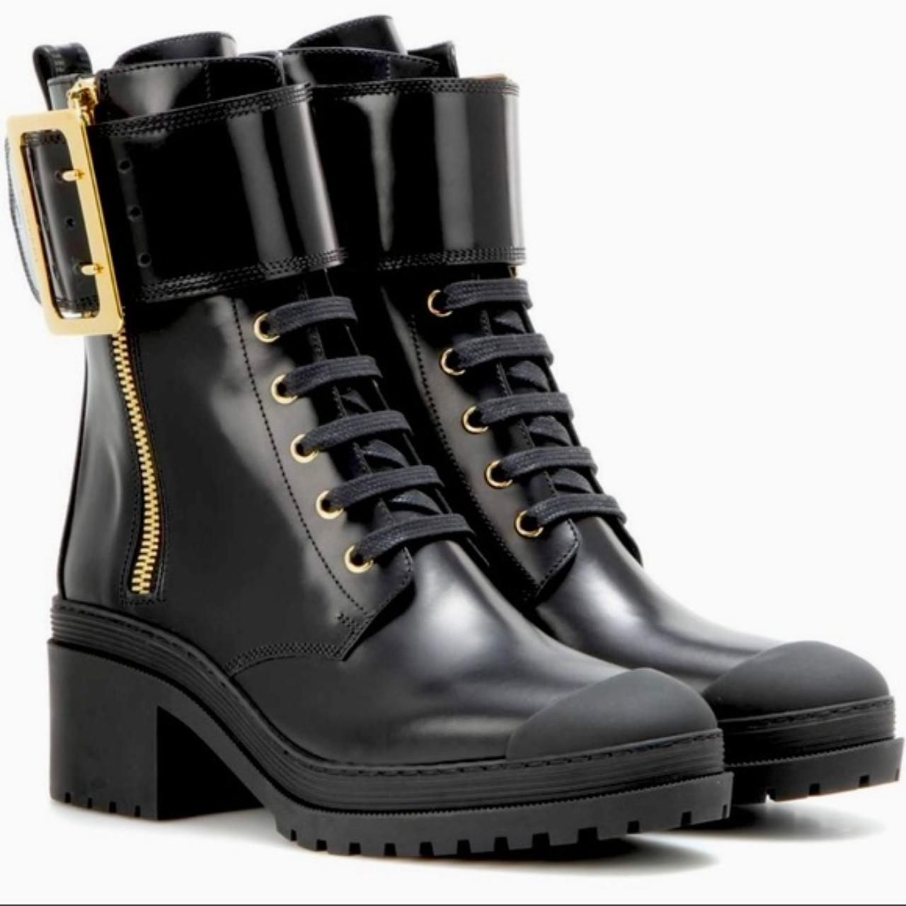 BURBERRY Scarcroft 50 Buckle-Accented Boots Size: IT 38